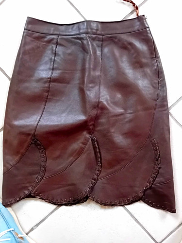 Heine damen lederrock braun - heine,