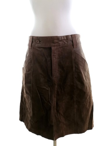 Vintage knielang rock braun - vintage,