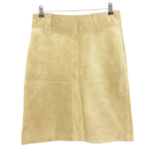 Gipsy velour lederrock - gipsy, cognac