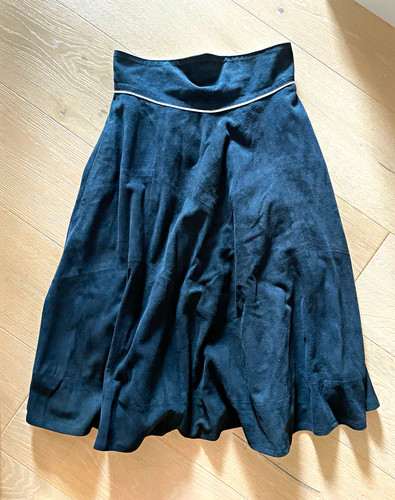 Rock weiches wildleder linie - wildleder, a-linie