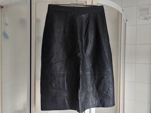 Echt leder rock schwarz - echt,