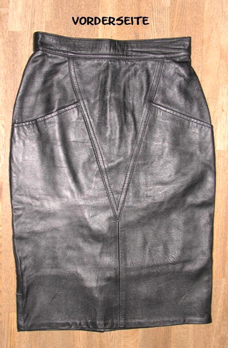 Chic gut knielanger lederrock - chic:,