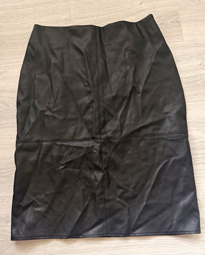 Damen leder bleistiftrock - damen,